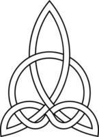 celtique nœud harmonie sculpture triquetra sculpté nœud irlandais vecteur