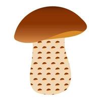 abstrait champignons avec une modèle de champignons sur jambe. vecteur forêt signe