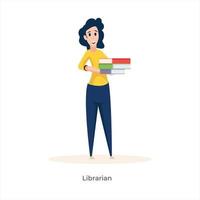 avatar de bibliothécaire vecteur