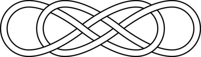 double nœud infini signe vecteur double infini logo tatouage