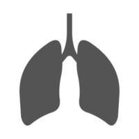 poumons Humain respiratoire organe, silhouette respiratoire tract poumons vecteur