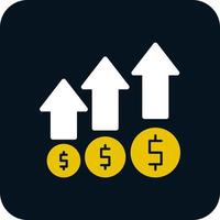 conception d'icône de vecteur de croissance de l'argent