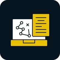 conception d'icône de vecteur de stratégie numérique