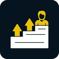 conception d'icône vectorielle de croissance de carrière vecteur