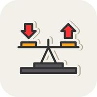 conception d'icône de vecteur d'équilibre