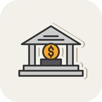 conception d'icône vectorielle de banque d'investissement vecteur