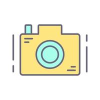 caméra unique vecteur icône