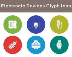 électronique dispositifs vecteur icône ensemble