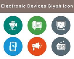 électronique dispositifs vecteur icône ensemble