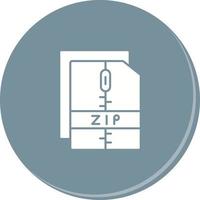 icône de vecteur de fichier zip