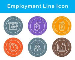 emploi vecteur icône ensemble