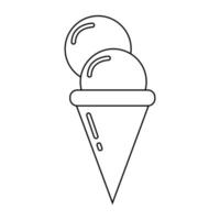 la glace crème icône illustration vecteur