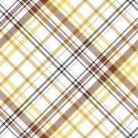 vérifier Écossais tartan modèle est une à motifs tissu qui consiste de sillonner franchi, horizontal et verticale bandes dans plusieurs couleurs sans couture tartan pour écharpe, pyjama, couverture, couette, kilt grand châle. vecteur