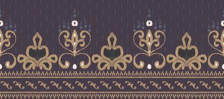 africain ikat paisley broderie. batik textile ikat diamant sans couture modèle numérique vecteur conception pour impression sari kurti bornéo en tissu frontière Ikkat dupatta