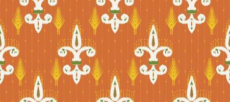 africain ikat paisley broderie. batik textile ikat impression sans couture modèle numérique vecteur conception pour impression sari kurti bornéo en tissu frontière Ikkat dupatta