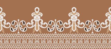 africain ikat paisley broderie. batik textile ikat damassé sans couture modèle numérique vecteur conception pour impression sari kurti bornéo en tissu frontière Ikkat dupatta