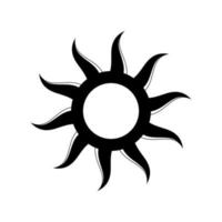 boho céleste Soleil icône logo. Facile moderne abstrait conception pour modèles, impressions, la toile, social médias des postes vecteur