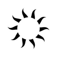 boho céleste Soleil icône logo. Facile moderne abstrait conception pour modèles, impressions, la toile, social médias des postes vecteur
