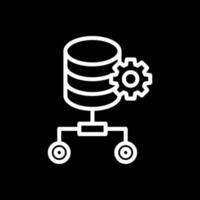 conception d'icône de vecteur de stockage de données
