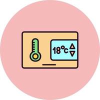 icône de vecteur de contrôle de température