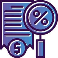 conception d'icône vecteur fiscalité