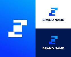 modèle de conception de logo initial e lettre tech numérique vecteur
