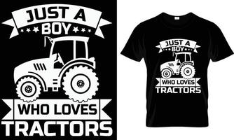 agriculteur t chemise conception graphique vecteur. vecteur