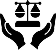 icône de vecteur de justice