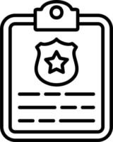 icône de vecteur d'insigne de police