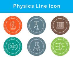 la physique vecteur icône ensemble