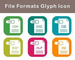 fichier les formats vecteur icône ensemble