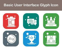 de base utilisateur interface vecteur icône ensemble