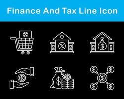 la finance et impôt vecteur icône ensemble