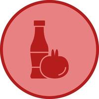 icône de vecteur de ketchup de tomate