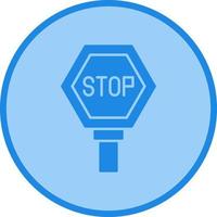 icône de vecteur de panneau d'arrêt