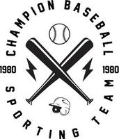 typographie base-ball T-shirt conception vecteur png - champion base-ball sportif équipe