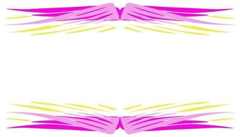 abstrait illustration Contexte avec violet et Jaune ailes frontière vecteur