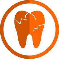 conception d'icône de vecteur de dents cariées