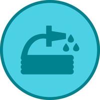 icône de vecteur de tuyau d'eau unique