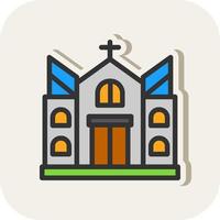 conception d'icône de vecteur d'église