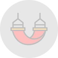 conception d'icône de vecteur de hamac