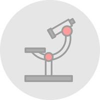 conception d'icône de vecteur de microscope