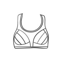 soutien-gorge sport ligne art illustration conception vecteur