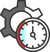 conception d'icône vectorielle de gestion du temps vecteur