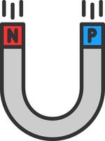 conception d'icône de vecteur d'aimant