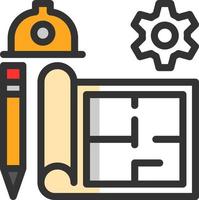 conception d'icône vectorielle de génie civil vecteur