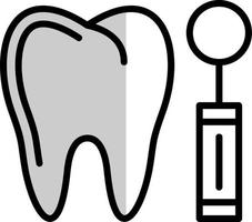 conception d'icône vecteur miroir dentiste