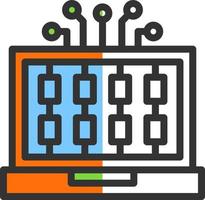 conception d'icône de vecteur de cybercriminalité