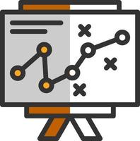 conception d'icône de vecteur de stratégie