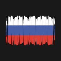 drapeau de la russie brosse illustration vectorielle vecteur